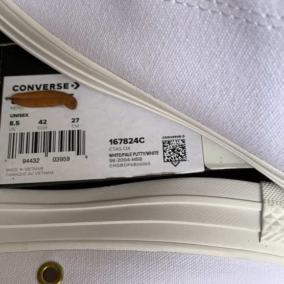 CONVERSE CTAS OX WHITE/PALE PUTTY/WHITE WMNS - Picture 13 of 14